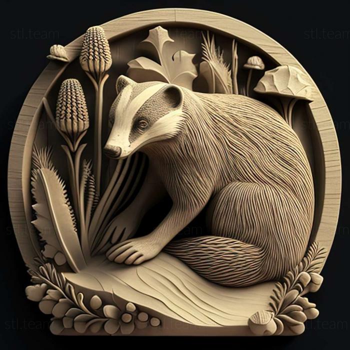 3D model badger (STL)